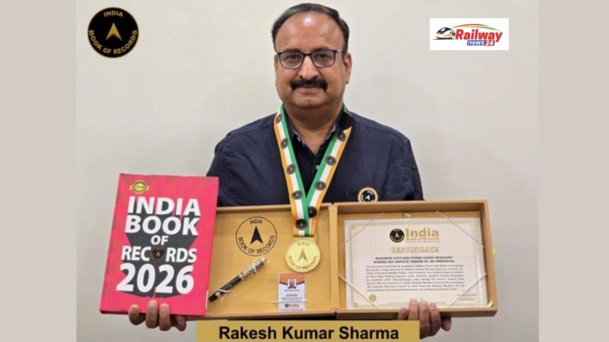 भारतीय रेल के ‘ग्रैंड मास्टर’ बने सेवानिवृत्त स्टेशन प्रबंधक राकेश कुमार शर्मा, 1975 यात्रियों का खोया सामान लौटाया