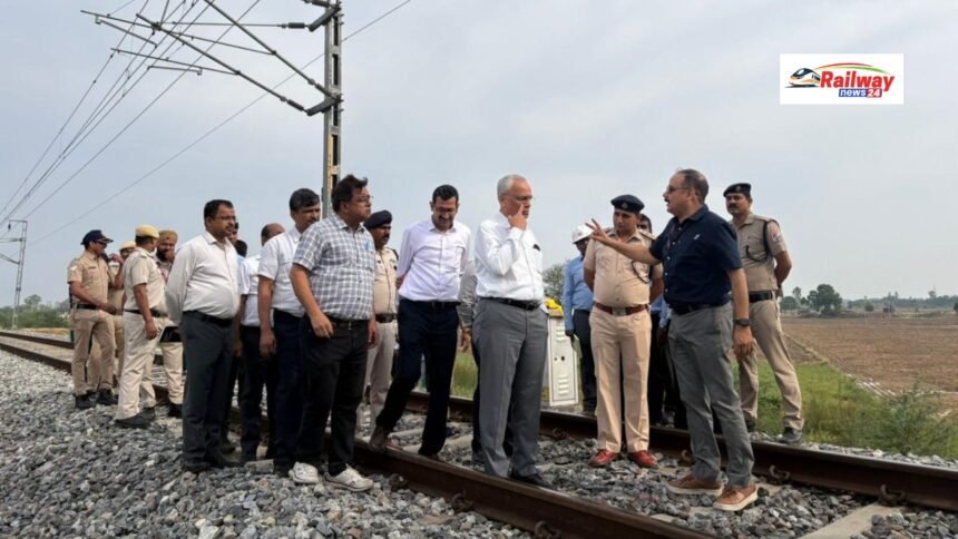 DFCCIL MD प्रवीण कुमार ने न्यू दादरी से न्यू साहनेवाल तक रेलवे निरीक्षण किया, सुरक्षा और CSR पर जोर
