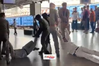 आगरा कैंट स्टेशन पर RPF की गुंडागर्दी; महिला की मदद करने पर डिप्टी स्टेशन सुपरिंटेंडेंट को पीटा और 300 मीटर तक घसीटा, 4 जवान सस्पेंड