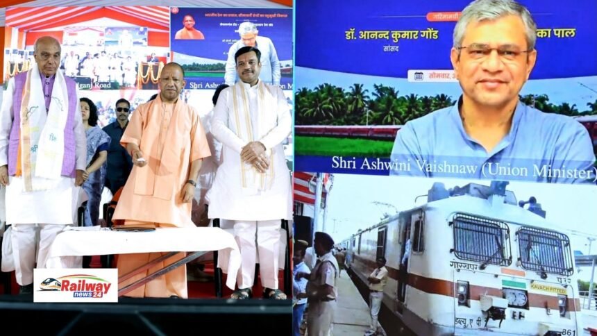 बहराइच-नेपालगंज रोड रूट पर दौड़ी पहली ब्रॉडगेज ट्रेन, CM योगी और रेल मंत्री अश्विनी वैष्णव ने दिखाई हरी झंडी